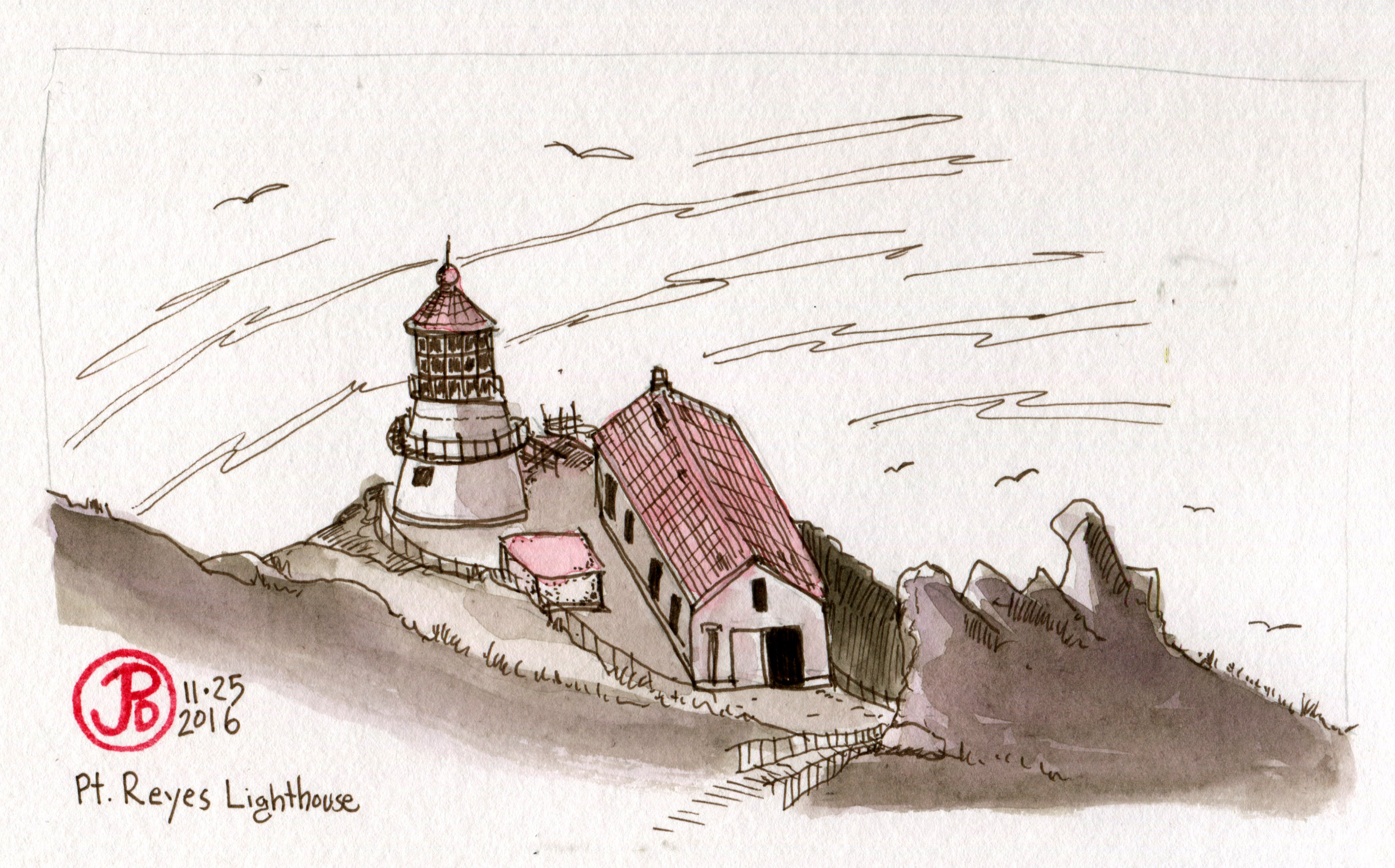 Point Reyes Drawing Black Friday, Point Reyes – Corvid Sketcher