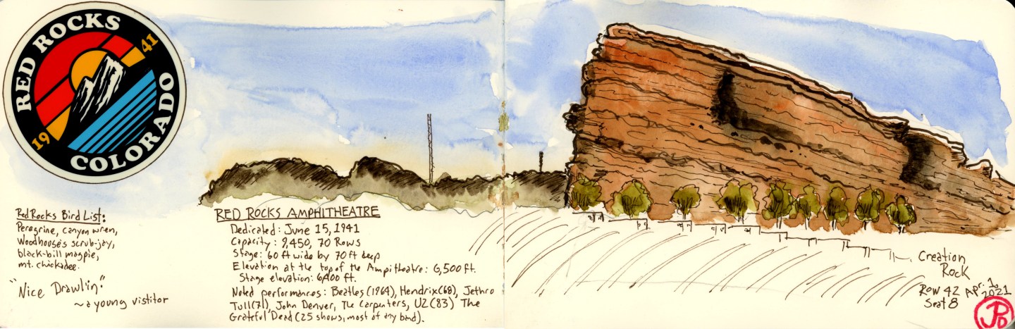 Red Rocks Blueprints Red Rocks Amphitheatre – Corvid Sketcher