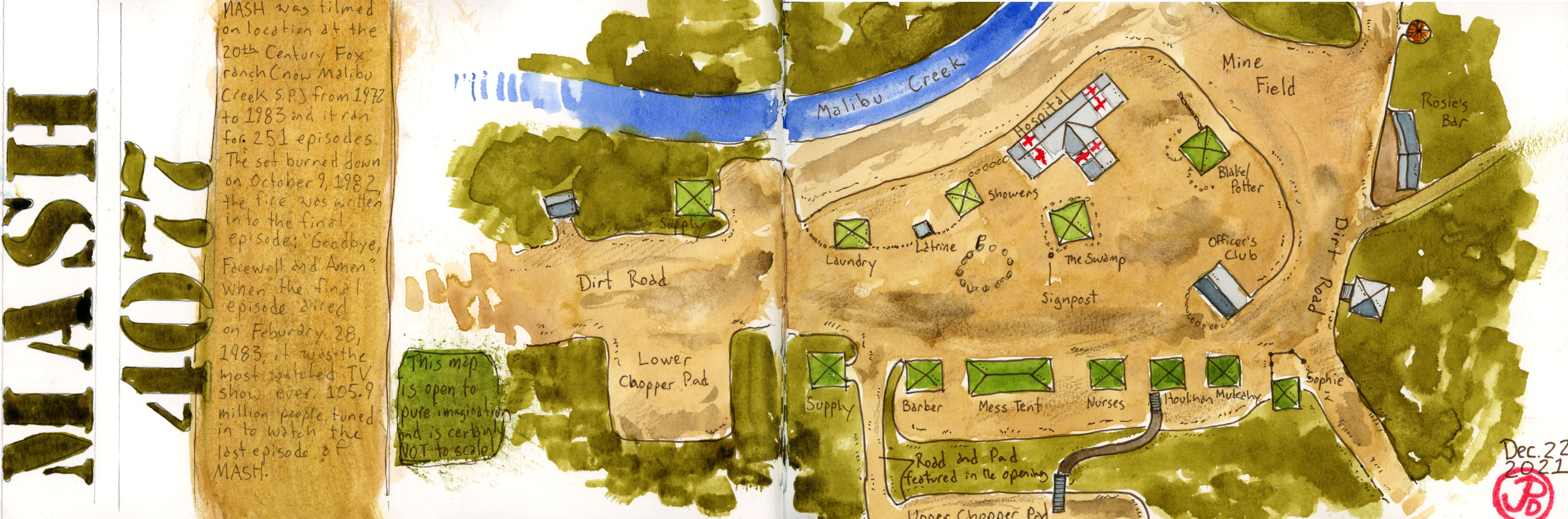 M*A*S*H, Malibu Creek State Park, Part 1 – Corvid Sketcher