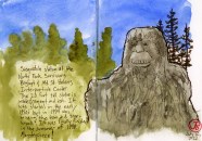 Sasquatch And Mount St Helens Corvid Sketcher Sasquatch And Mount St Helens Corvid Sketcher