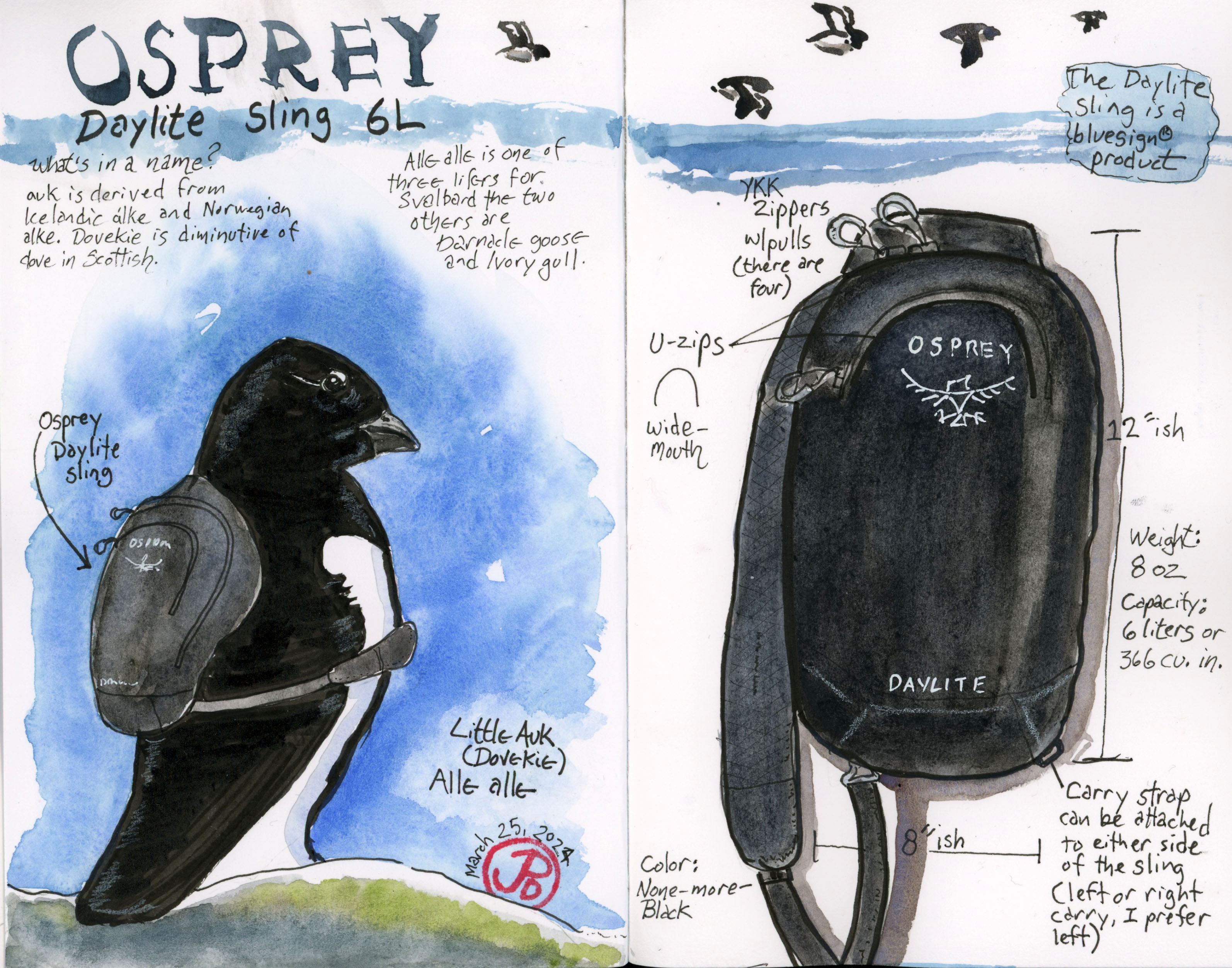 Osprey Daylite Sling – Leichter Alltags-Begleiter Für Stadt & Freizeit – Handyfach, Daisy Chains, Atmungsaktiv – Tumbleweed Yellow/Tunnel Vision