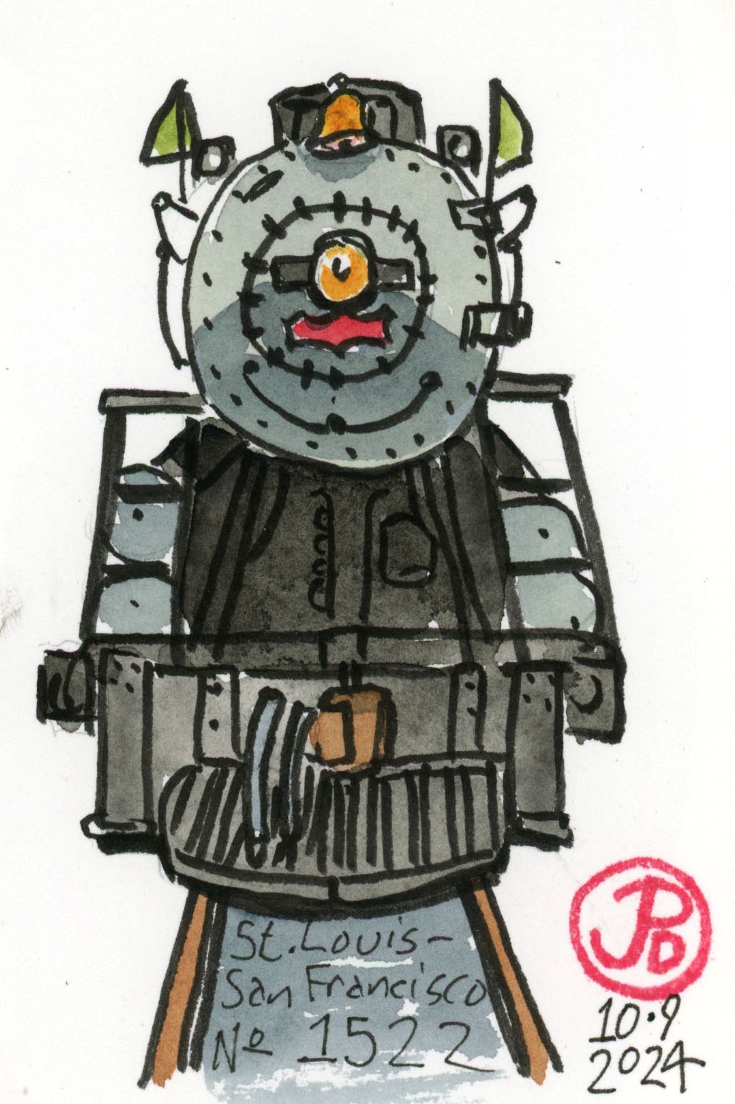 Frisco No. 1522 – Corvid Sketcher