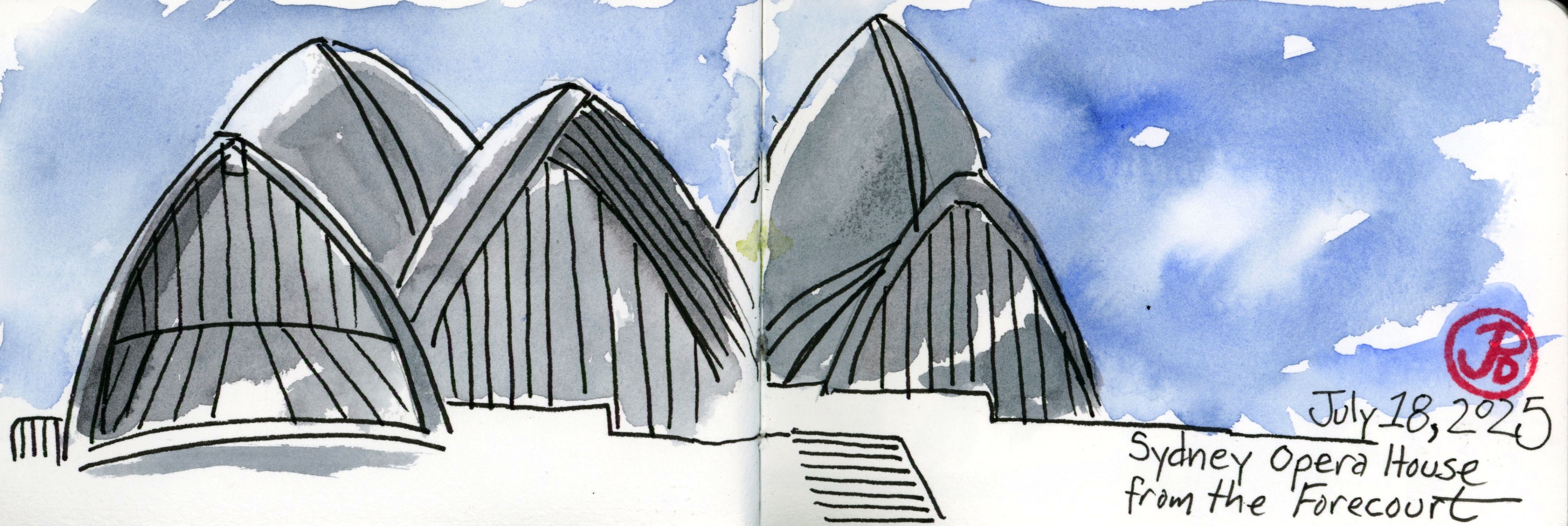 Sketching a Masterpiece: Sydney Opera House – Corvid Sketcher