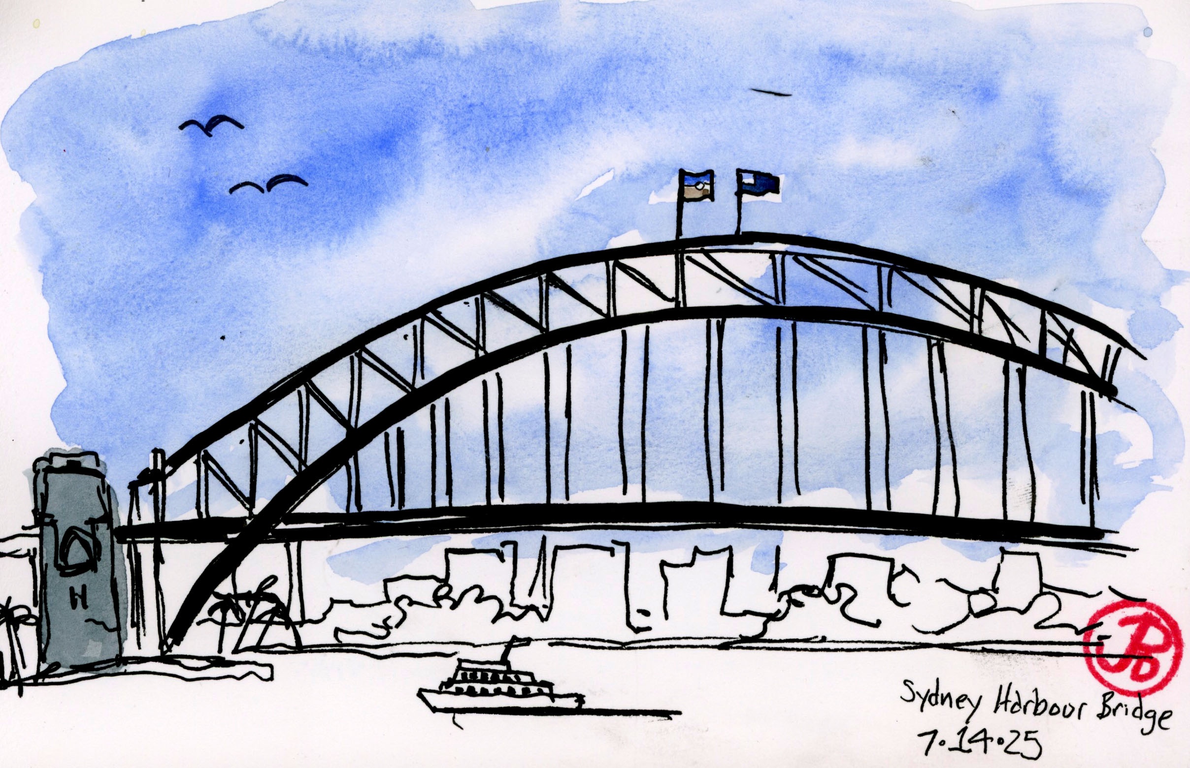 Sydney at First Sketch – Corvid Sketcher